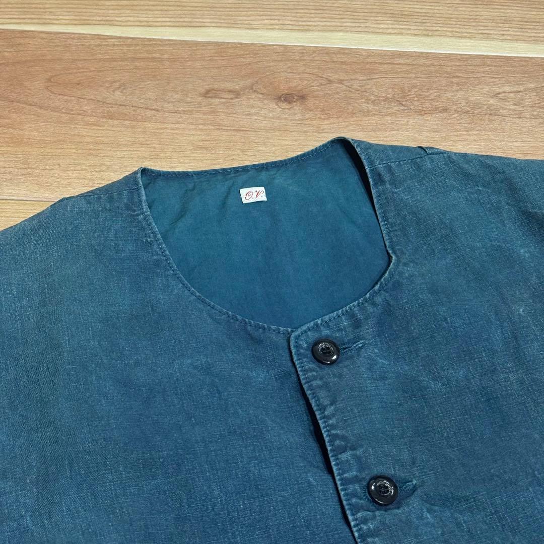 OUTIL ウティVESTE ARDON ブラックインディゴリネン