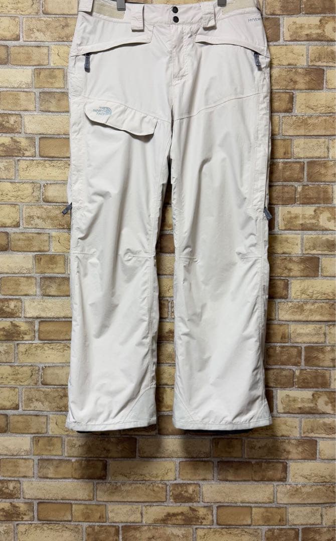 ノースフェイス　スノーパンツ　刺繍ロゴ　スノボ　スキー　ハイベント　古着女子　M