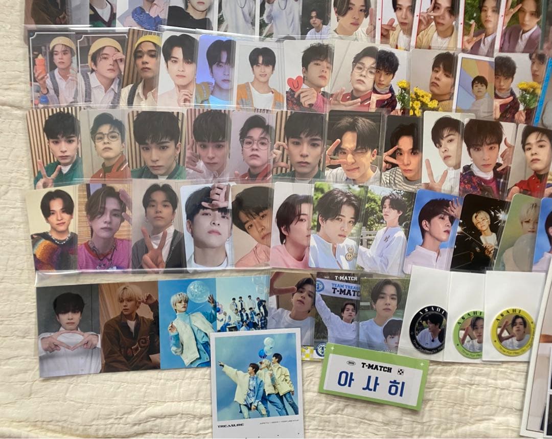 TREASURE アサヒセット まとめ売り トレカ ポスカ チェキ シーグリ