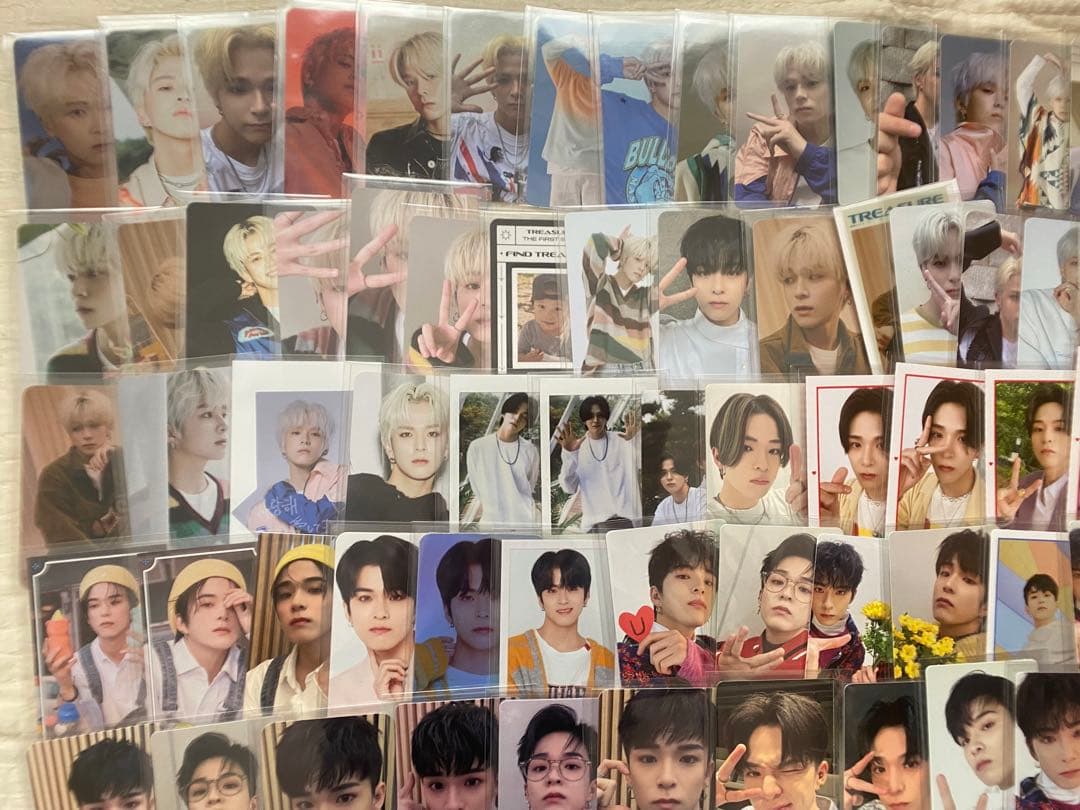 TREASURE アサヒセット まとめ売り トレカ ポスカ チェキ シーグリ