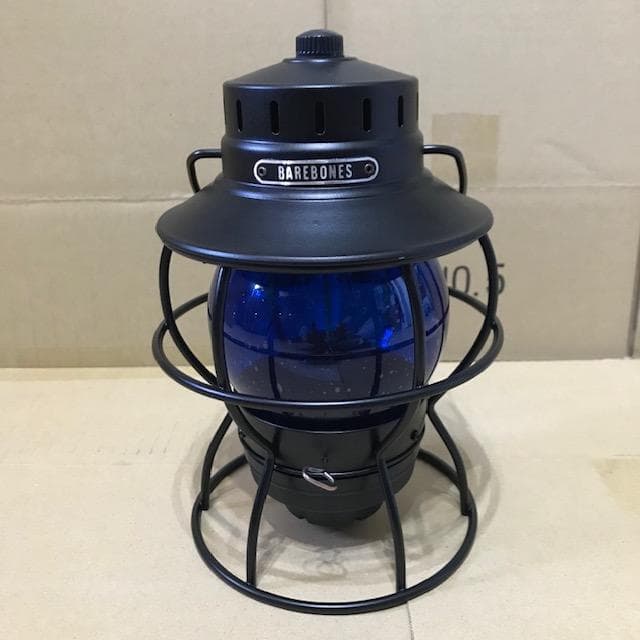 【カスタム】ベアボーンズ LED レイルロードランタン ブルー