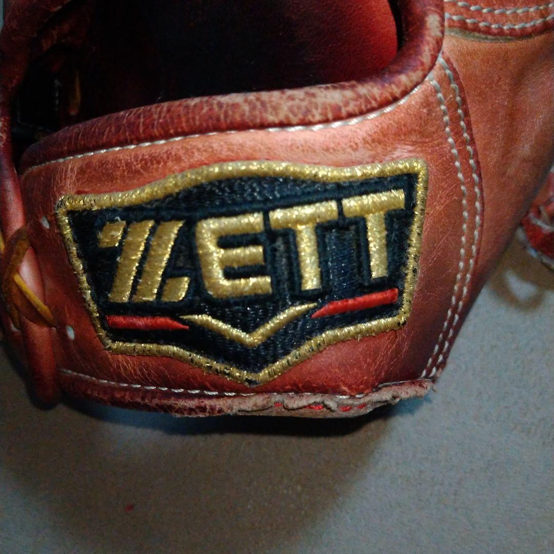 ZETT 赤 硬式グローブ 外野手用