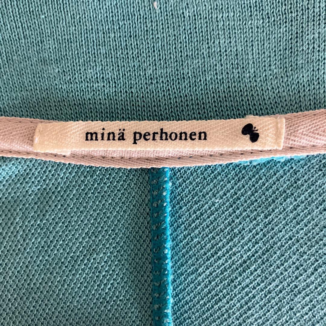 ミナペルホネン sky スカイブルー ポロシャツ サイズ1 七分袖