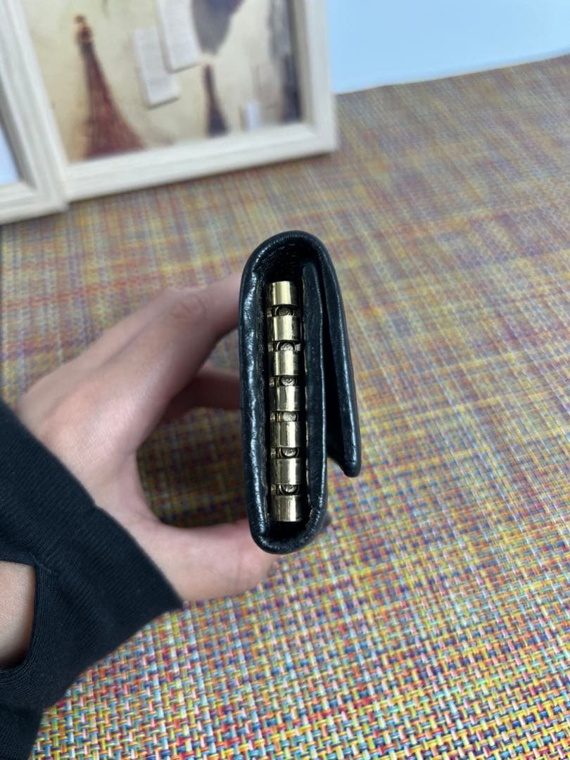 ✨美品✨ GUCCI グッチ　GGマーモント　6連キーケース　ブラックレザー