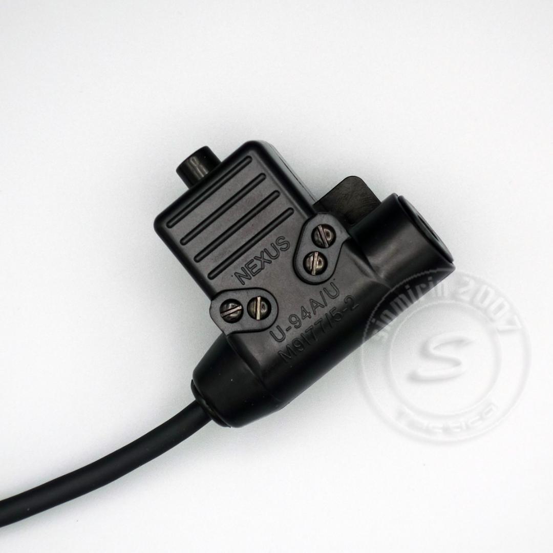 ☆TCA 実コネ付きPTT U94タイプ 黒 【Z-TAC/TACSKY用】