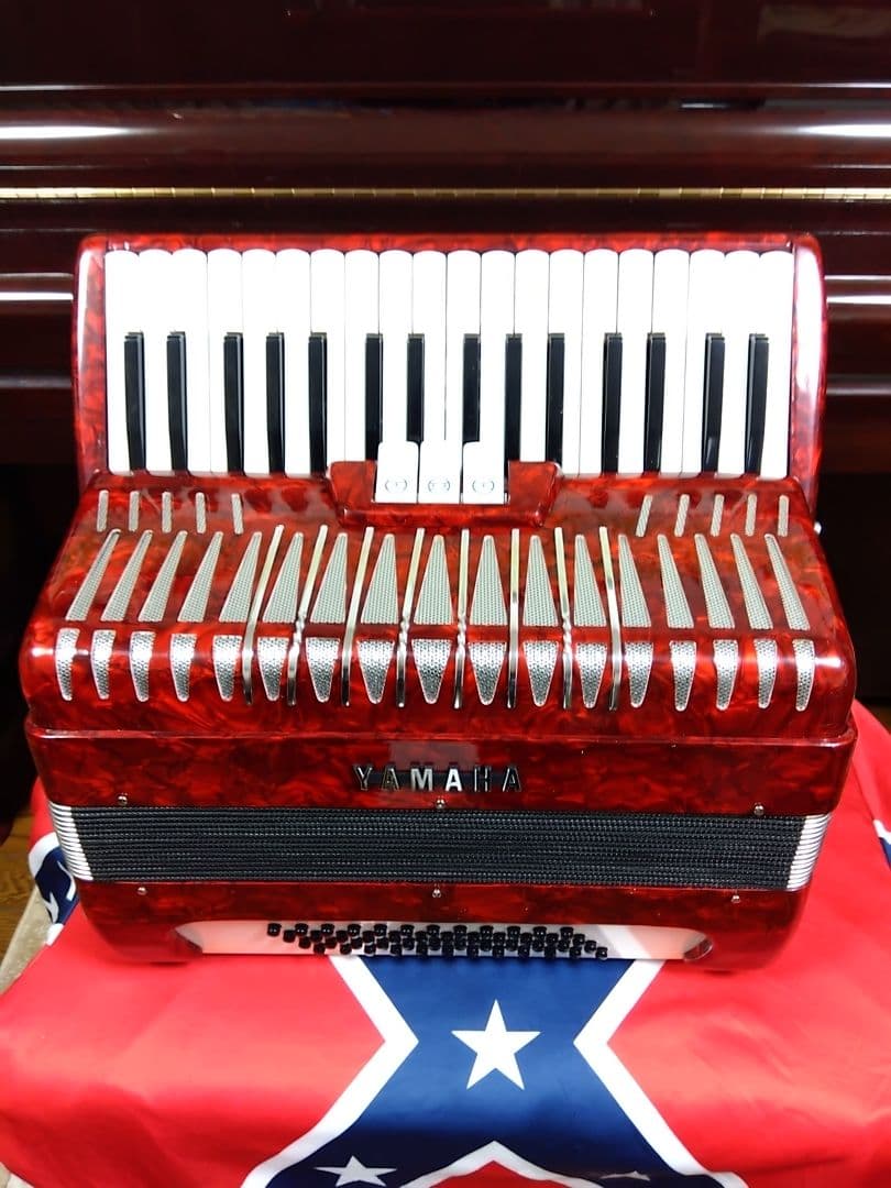 【美品即演奏可】YAMAHA YA48アコーディオン独奏高級モデル整備簡易調律済