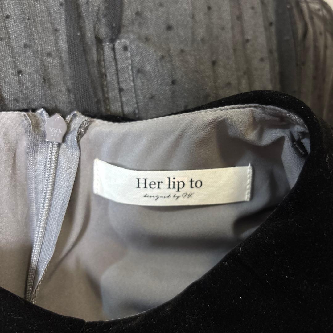 ワンピース Her lip to Garnier Pleated Dress