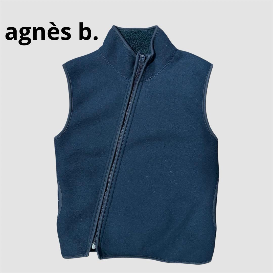 00s agnès b. アニエスベー y2k テック　ベスト　斜めジップ