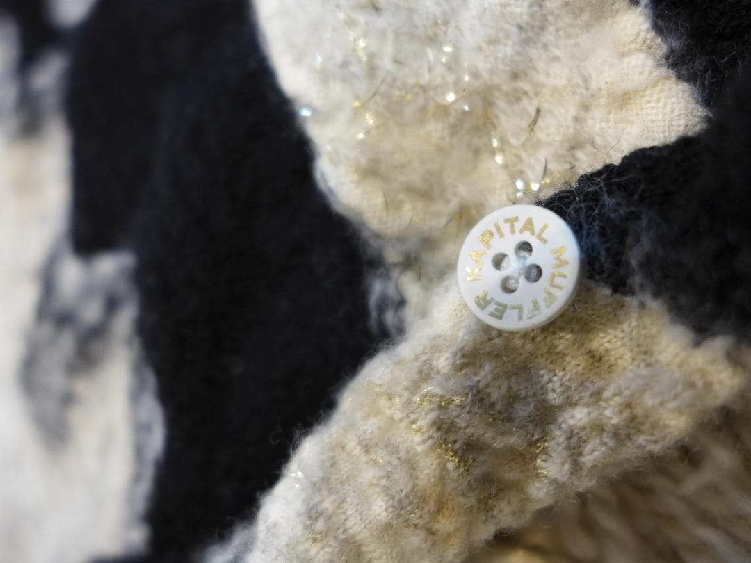 美品キャピタルKapital大判縮絨ストールoldjoeマフラー大鷲JELADO