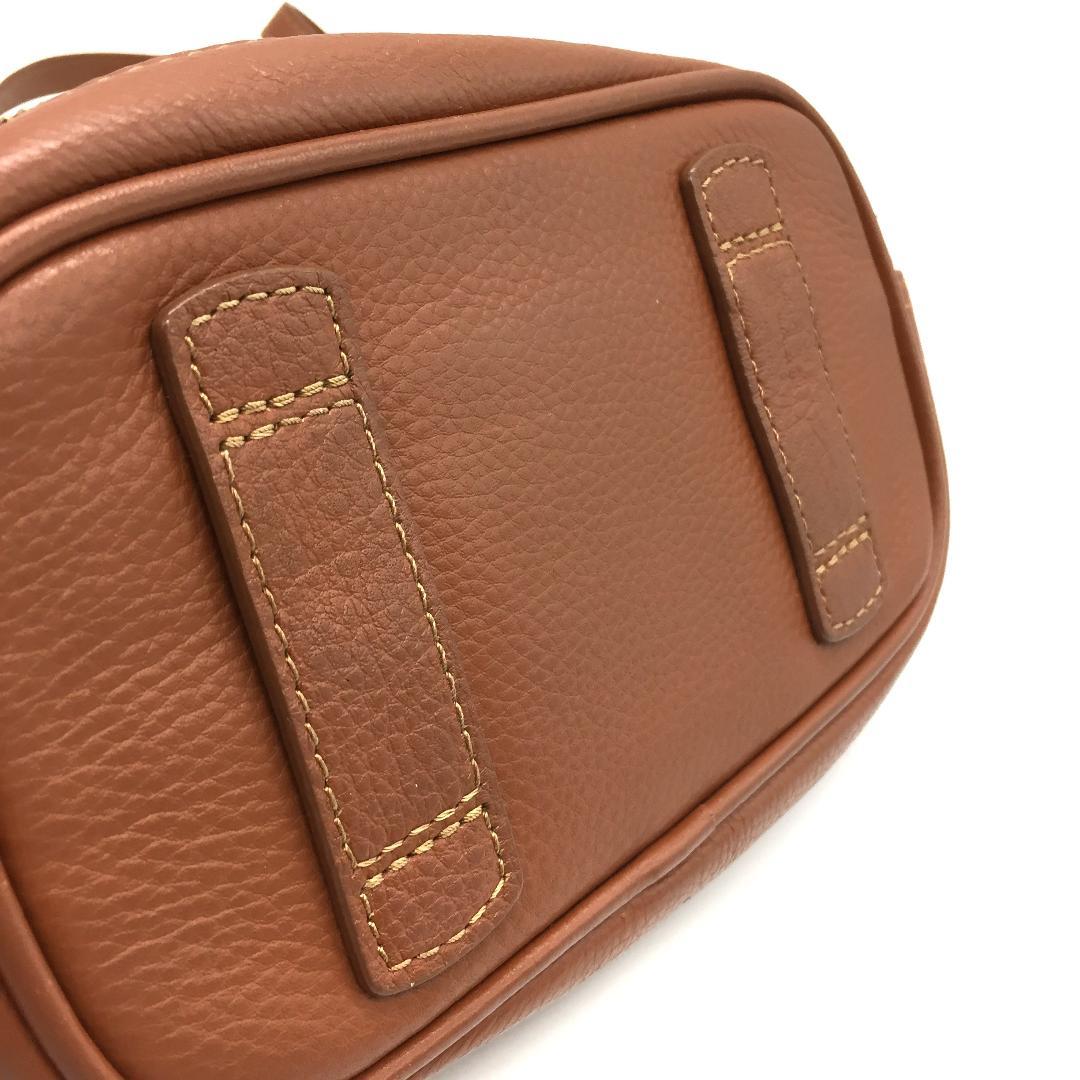 ラシット ショルダーバッグ カメラバッグ レザー ブラウン 茶色 複数ポケット