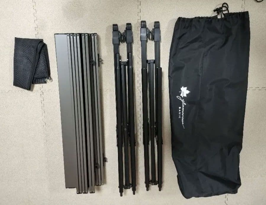 ロゴス(LOGOS) 丸洗い折りたたみアジャスタテーブル Lサイズ　数回使用