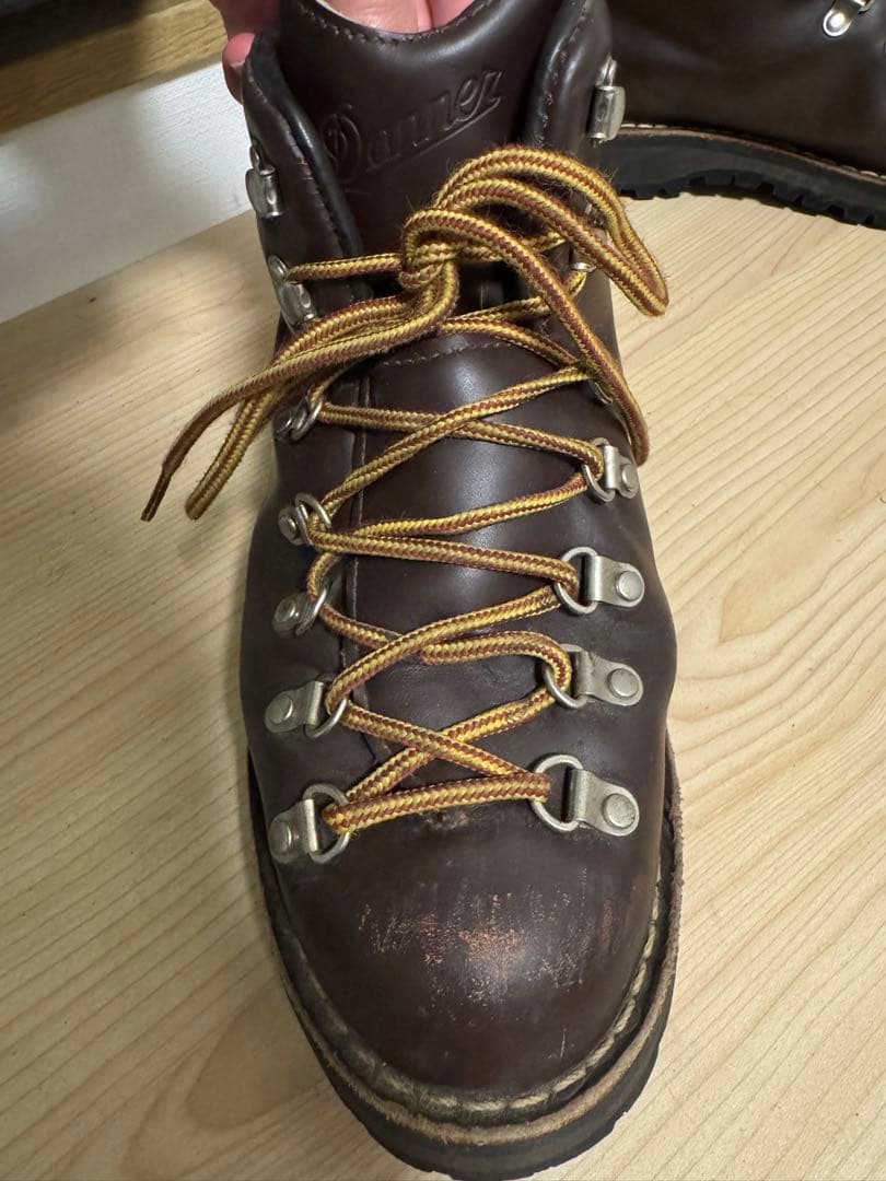 ダナー ブラウンレザー ハイカットワークブーツ