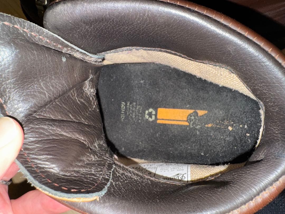 ダナー ブラウンレザー ハイカットワークブーツ