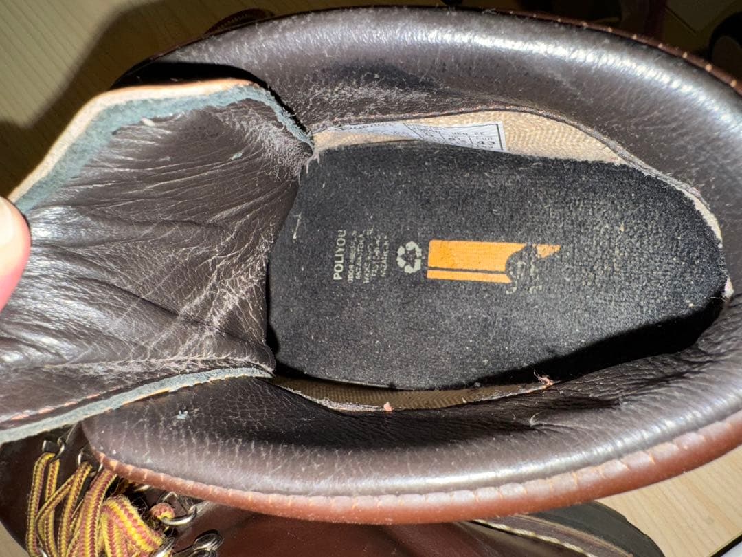 ダナー ブラウンレザー ハイカットワークブーツ