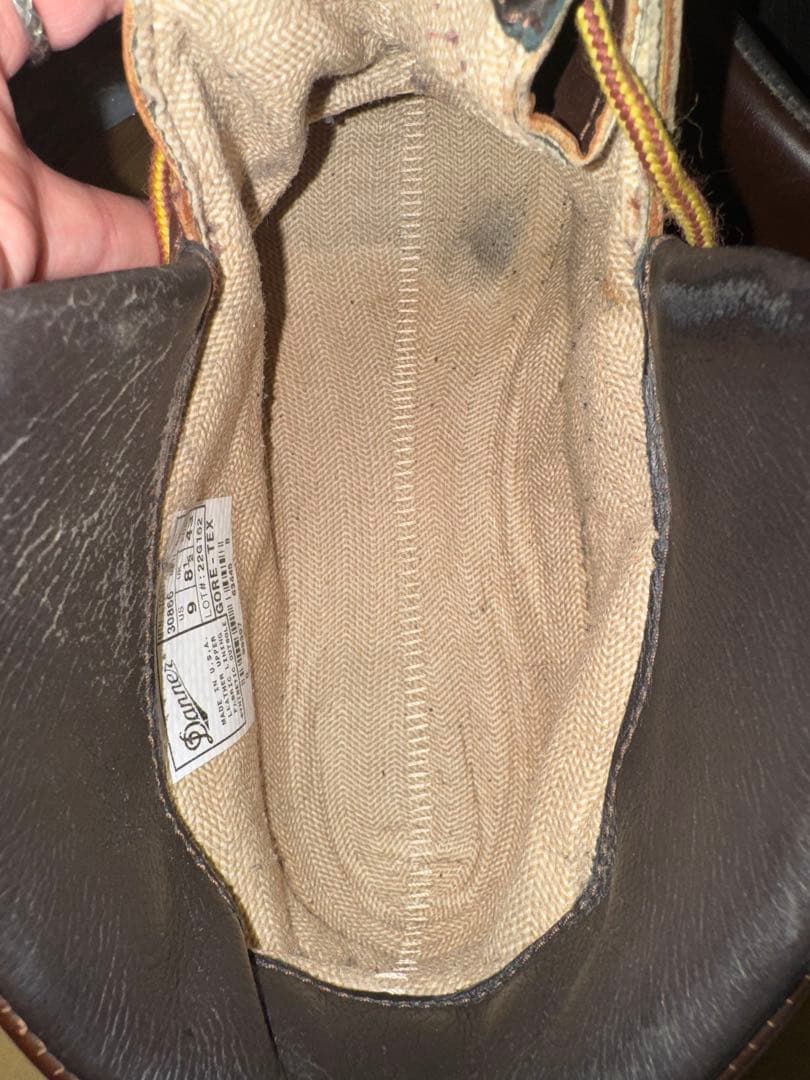 ダナー ブラウンレザー ハイカットワークブーツ