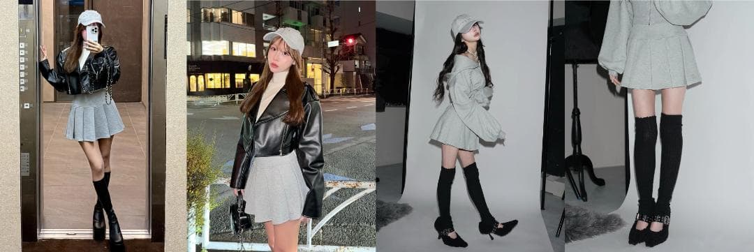 ダーリッチ darich カラーラメスウェットコルセットパーカー グレー GRY