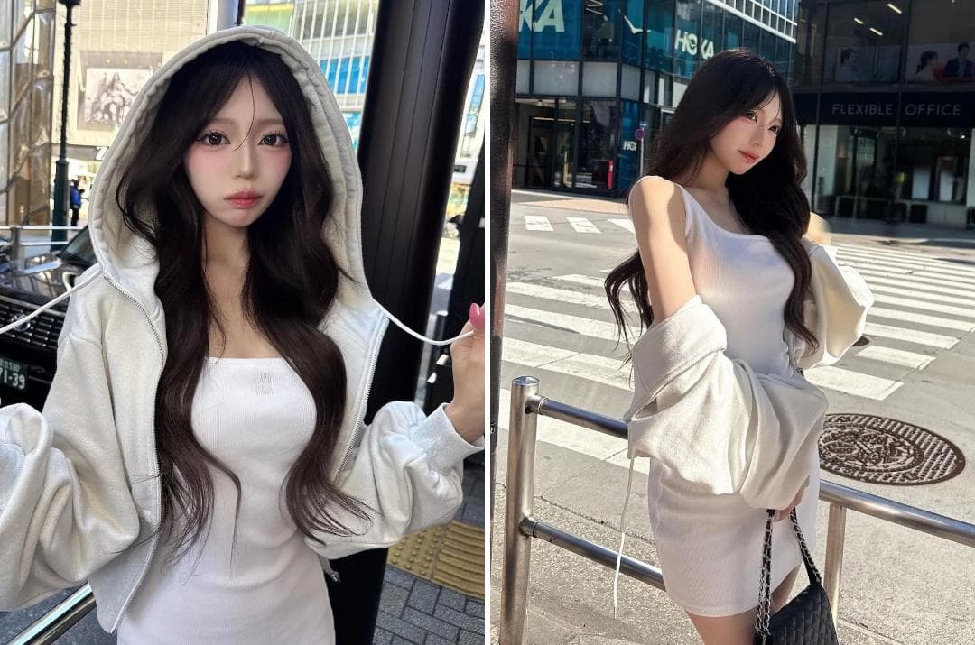 ダーリッチ darich カラーラメスウェットコルセットパーカー グレー GRY