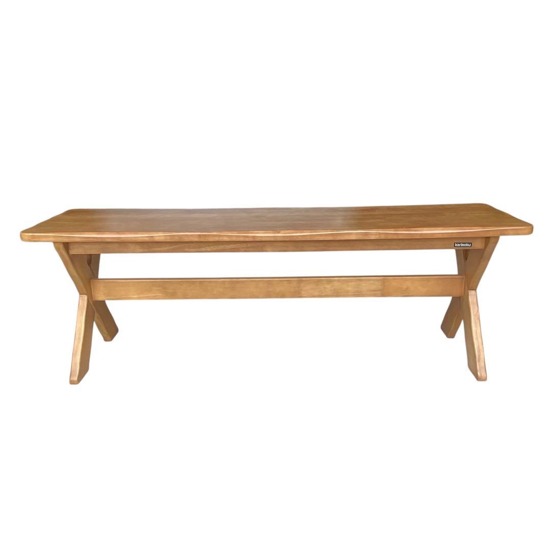 【メ0823-30】カリモク ルスティック ベンチチェア ダイニングチェア