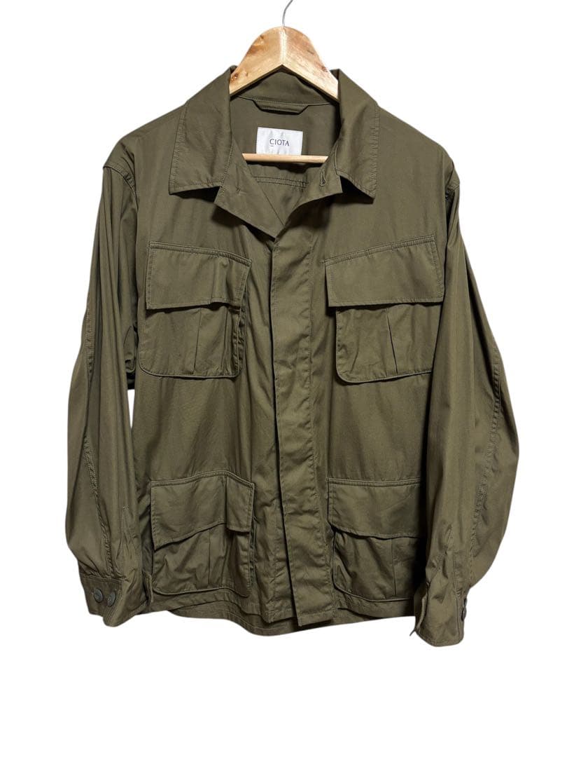 CIOTAシオタ　スビンウェザージャングルファティーグジャケット