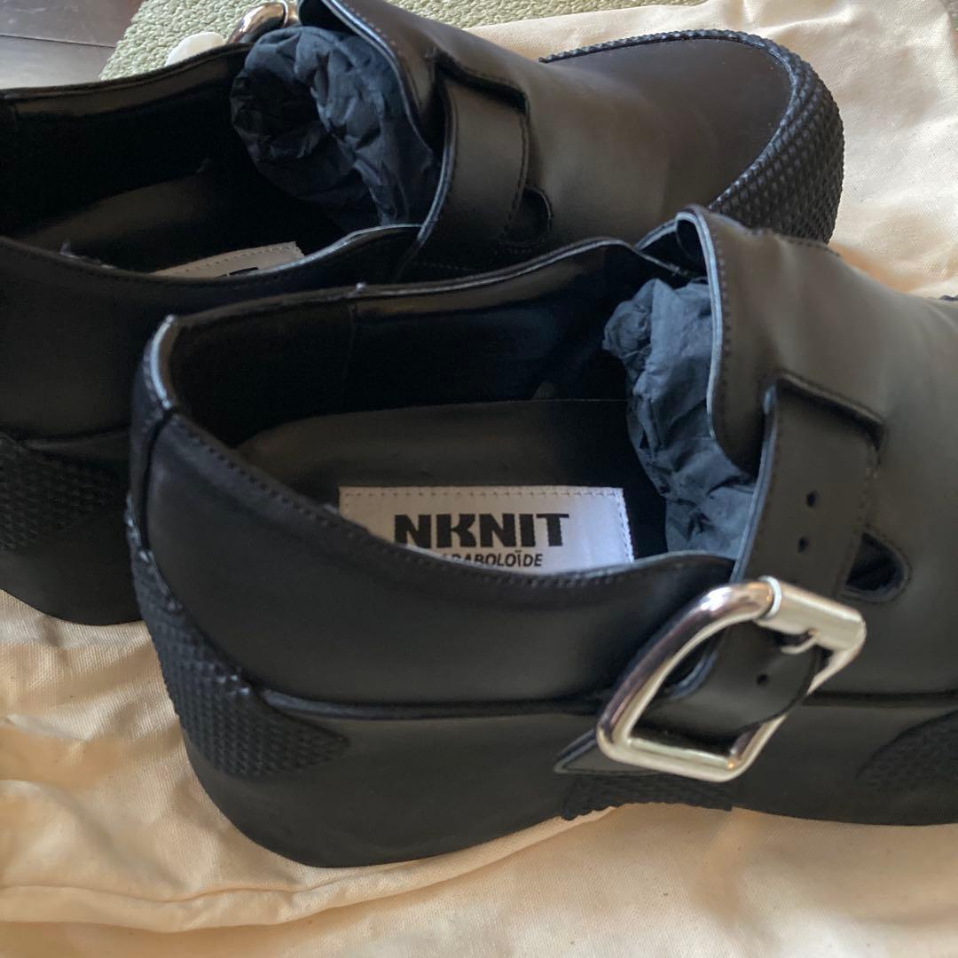 PARABOLOÏDE× NKNIT プラットフォームシューズ ブラック 38