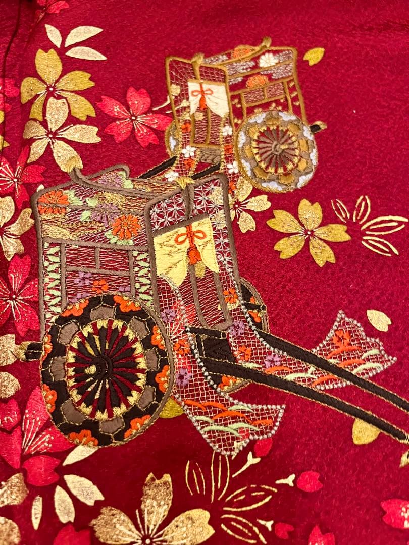 きものやまと　桜　刺繍訪問着