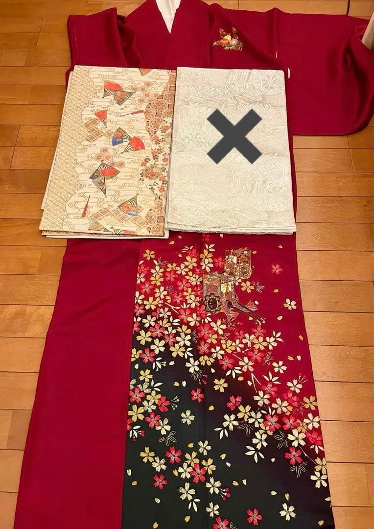 きものやまと　桜　刺繍訪問着