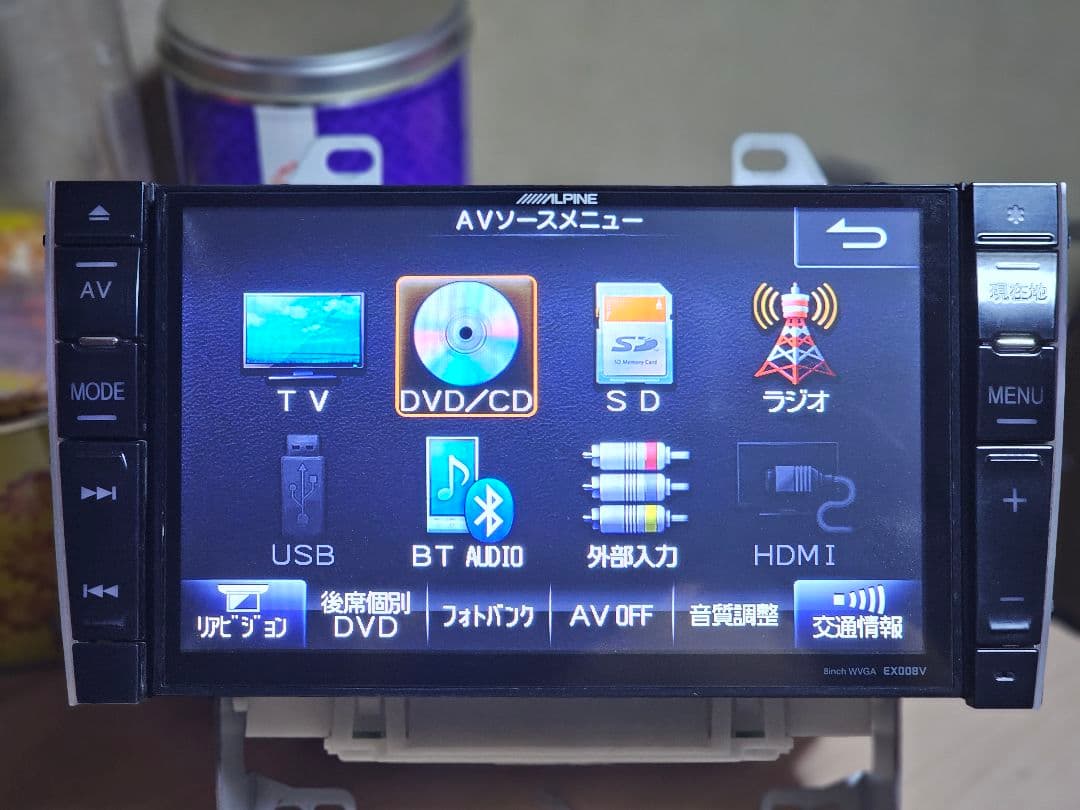 SERENA専用ナビ アルパイン 8インチナビ EX008V 専用パネル付 接続