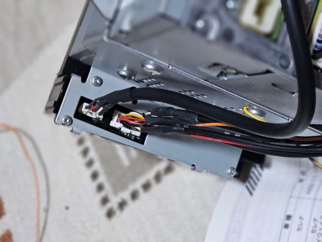 SERENA専用ナビ アルパイン 8インチナビ EX008V 専用パネル付 接続