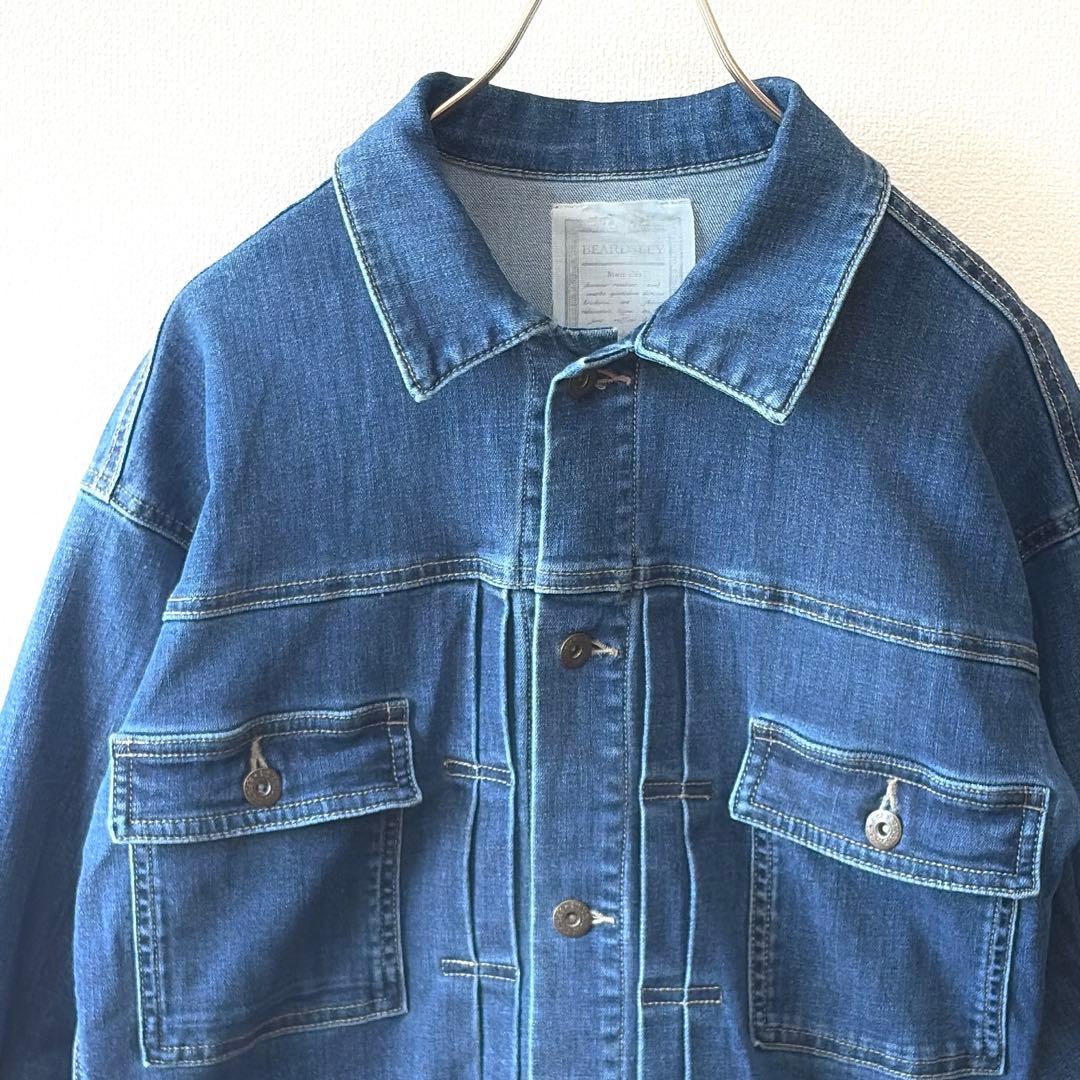 ✨定価2.2万円✨ビアズリー　袖パフGジャン　デニム　ジャケット　パフスリーブ