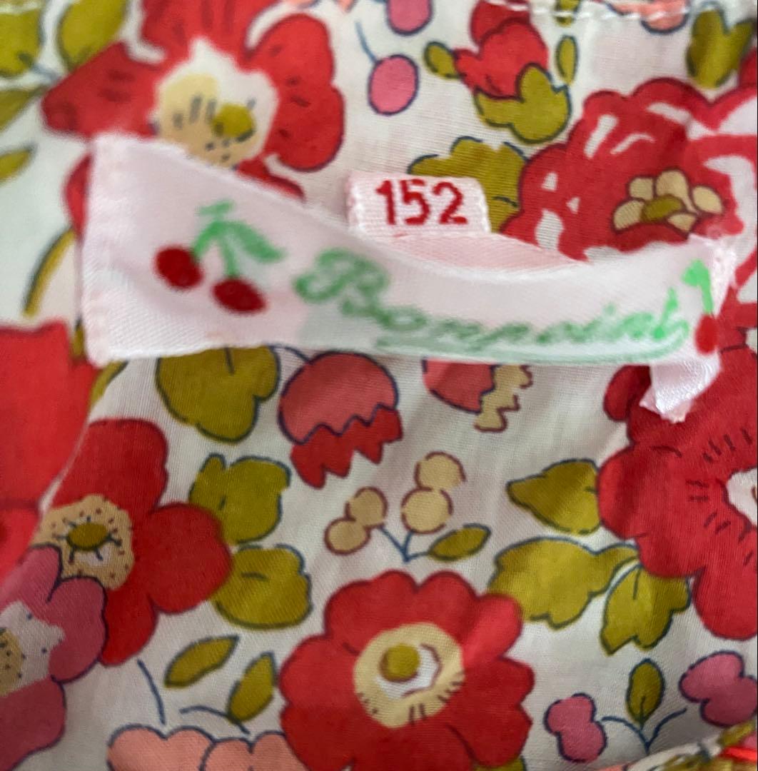 最終値下げ　ボンポワン　ベッツィ　リバティー　スモッキング　ワンピース 12歳