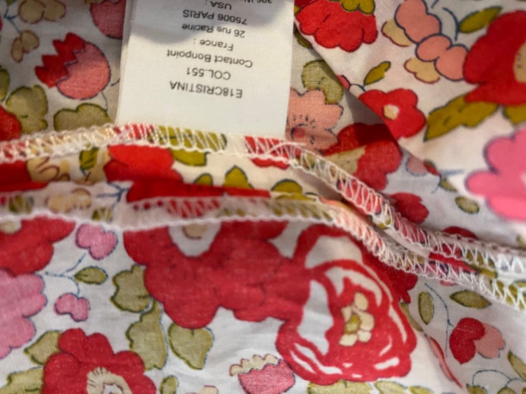 最終値下げ　ボンポワン　ベッツィ　リバティー　スモッキング　ワンピース 12歳