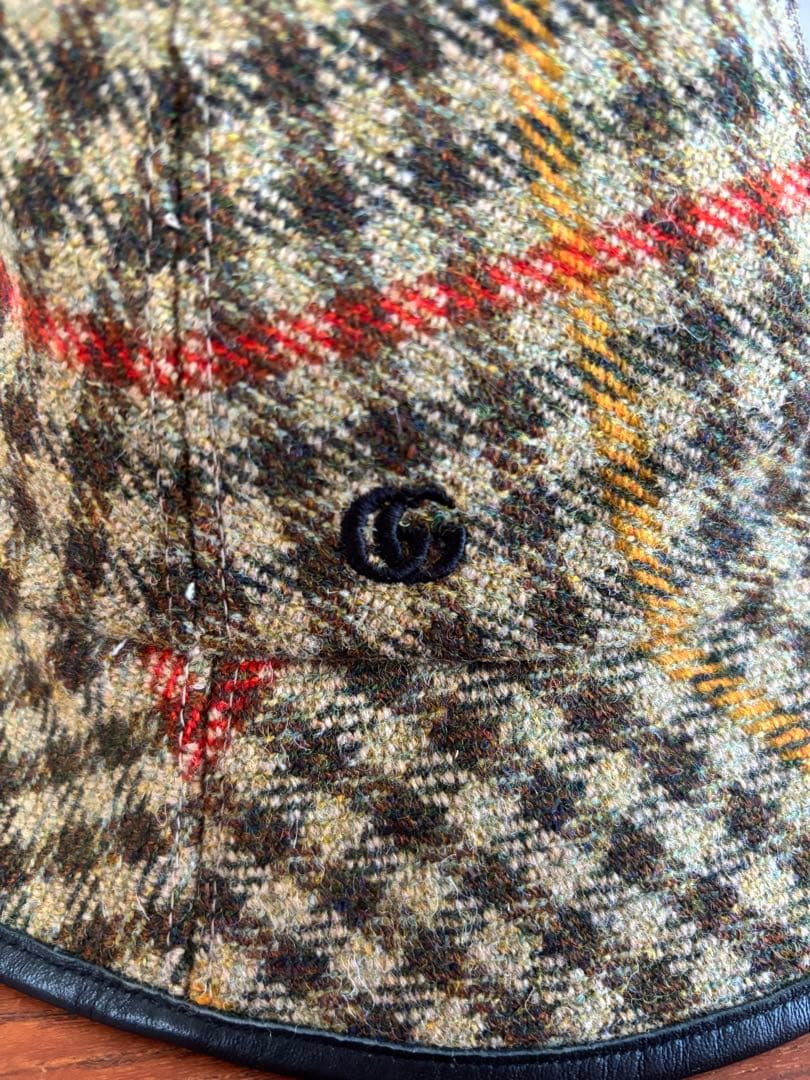 GUCCIチェック柄バケットハット