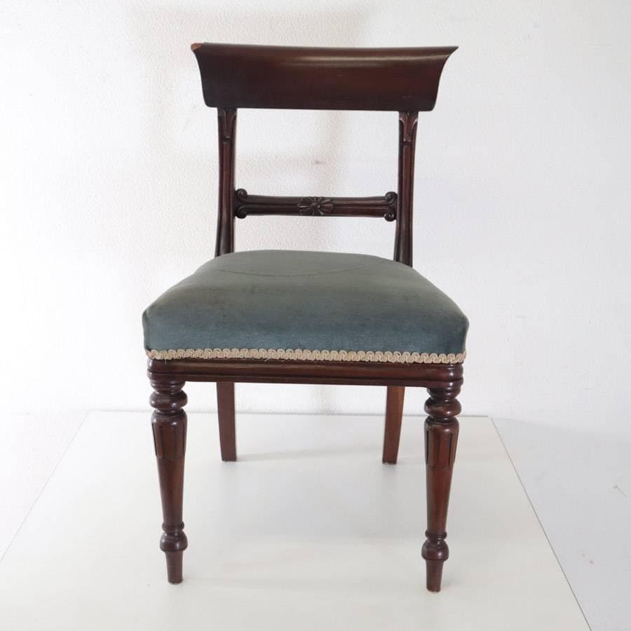 英国アンティーク リージェンシー様式 サイドチェア ドールチェア マホガニー材