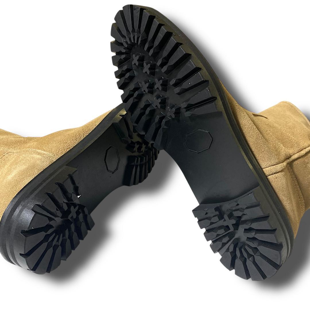 26 ソフトハイフン 定価5.8万 日本製 スエード サイドジップ ワークブーツ