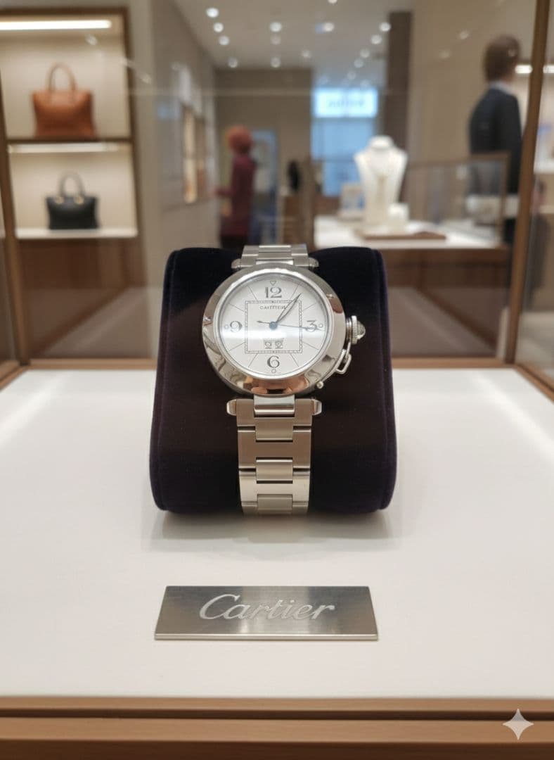 Cartier カルティエパシャ自動巻き 腕時計 シルバー