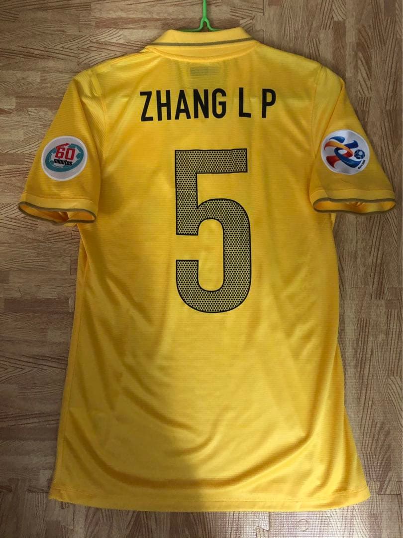 【選手支給品】2014年広州恒大ACLユニフォーム　5番張琳芃選手