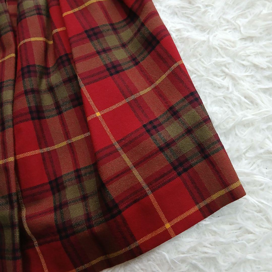 【Vivienne Westwood】変形 チェックミニスカート オーブボタン