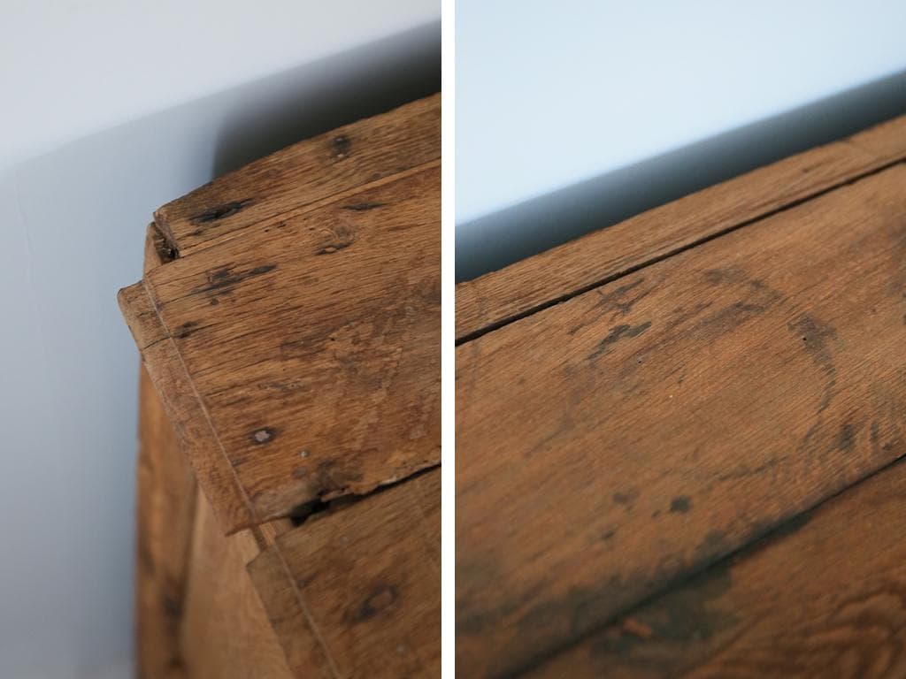 フランスアンティーク猫脚サイドボード/ショップカウンター/チェスト(90-252