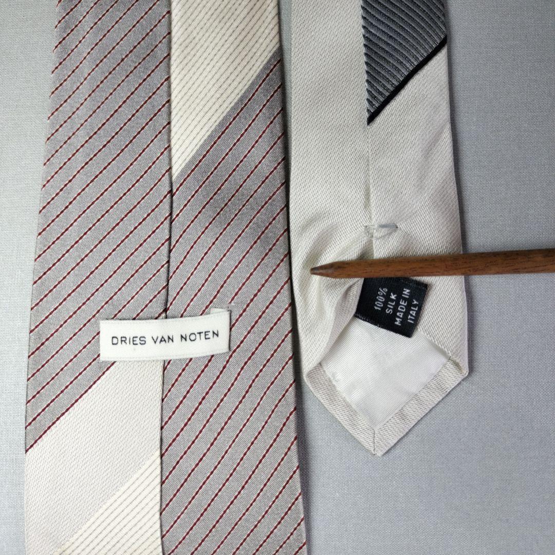 小物 DRIES VAN NOTEN regimental stripe tie