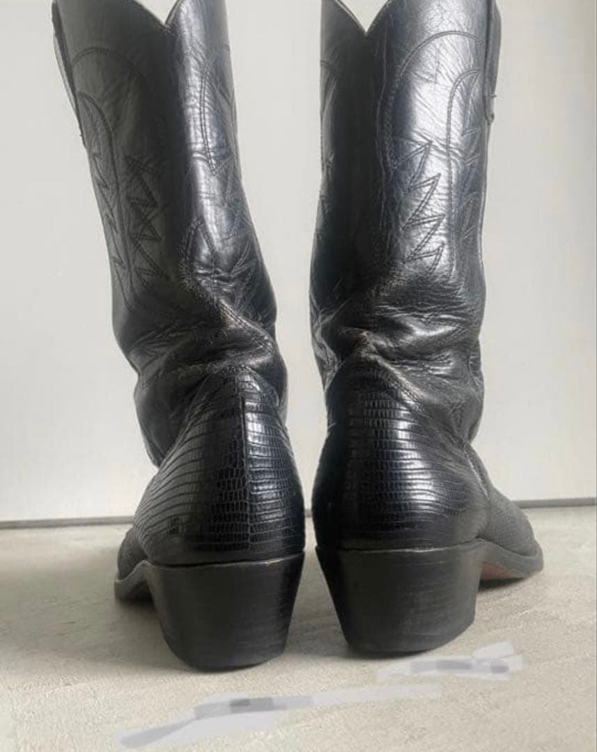 お*だ様 ウエスタンブーツ ブラック 黒 ブランド不明 26-28