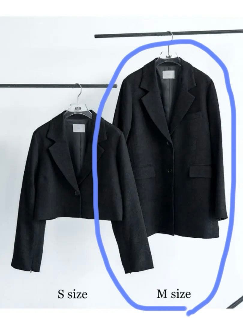 【完売品】HARE VINTAGEジャガード2wayジャケットM 黒