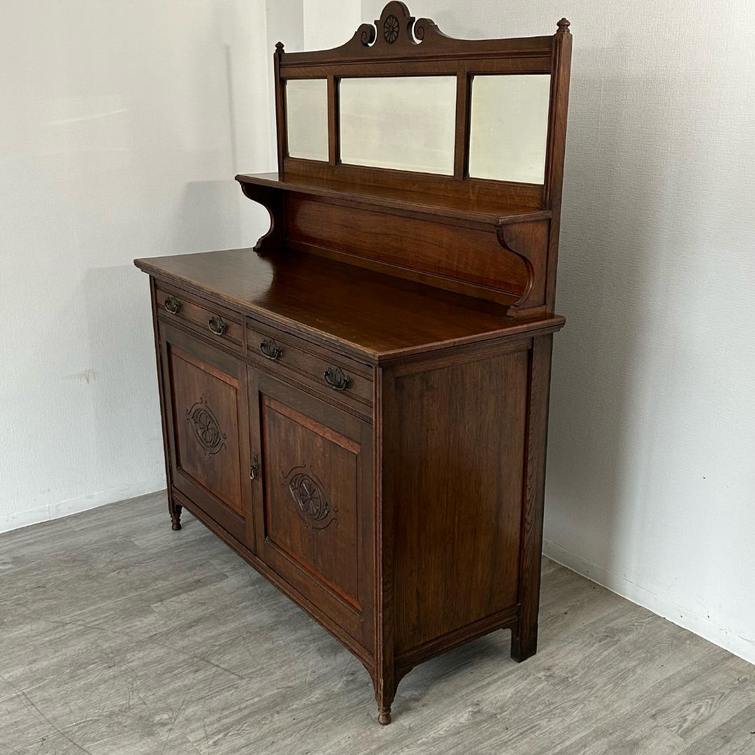 イギリス アンティーク　家具 ミラーバックサイドボード 1920年頃 318A