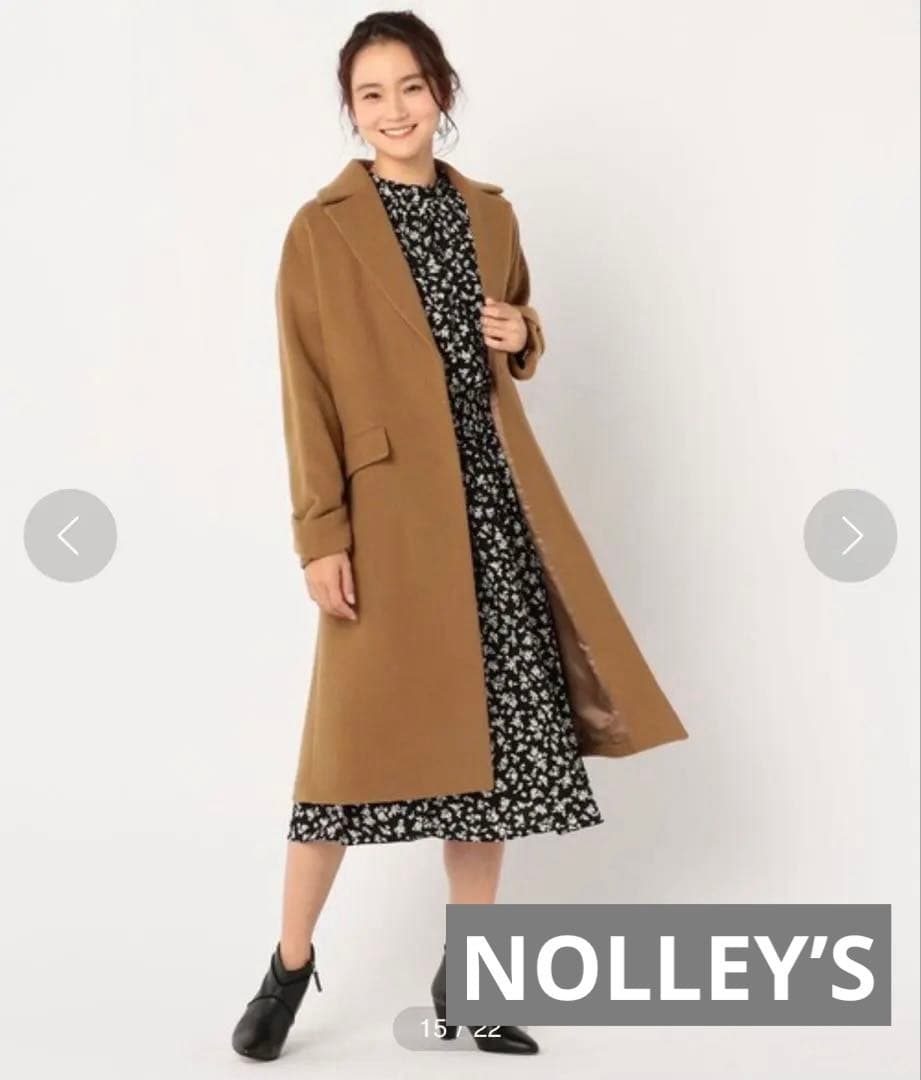 ＊美品＊NOLLEY’S＊ノーリーズ＊コクーン　チェスターコート　オーバーサイズ
