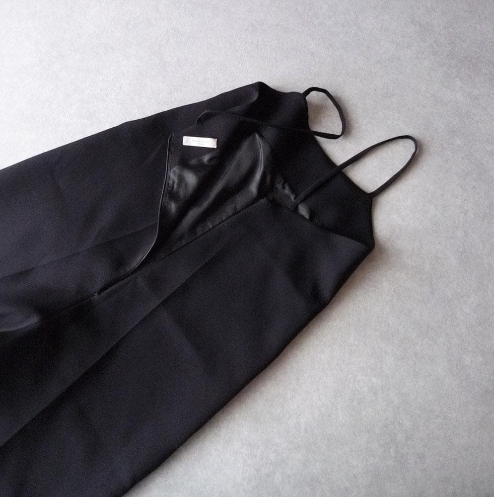 美品 デミルクス ビームス 2,6万円 上品オールインワン ブラック E373