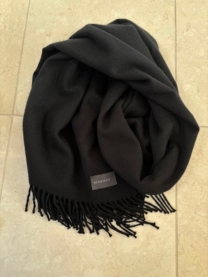 BEGG x CO　ベグアンドコー　大盤マフラー　カシミヤ