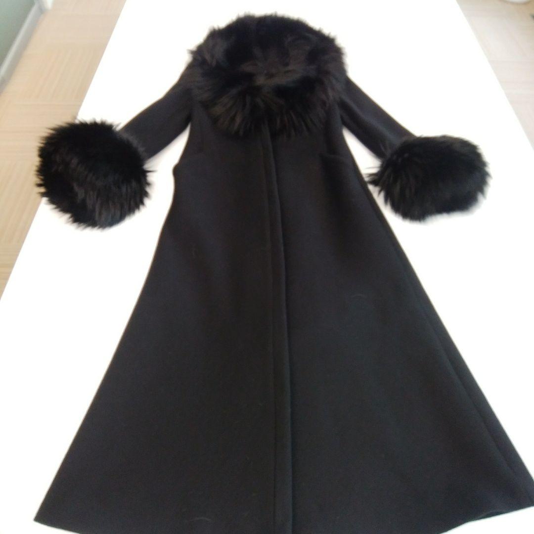 新品　ジョルジオアルマーニ　ファー付カシミアコート