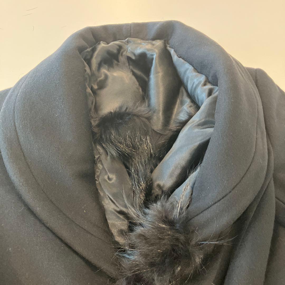 新品　ジョルジオアルマーニ　ファー付カシミアコート