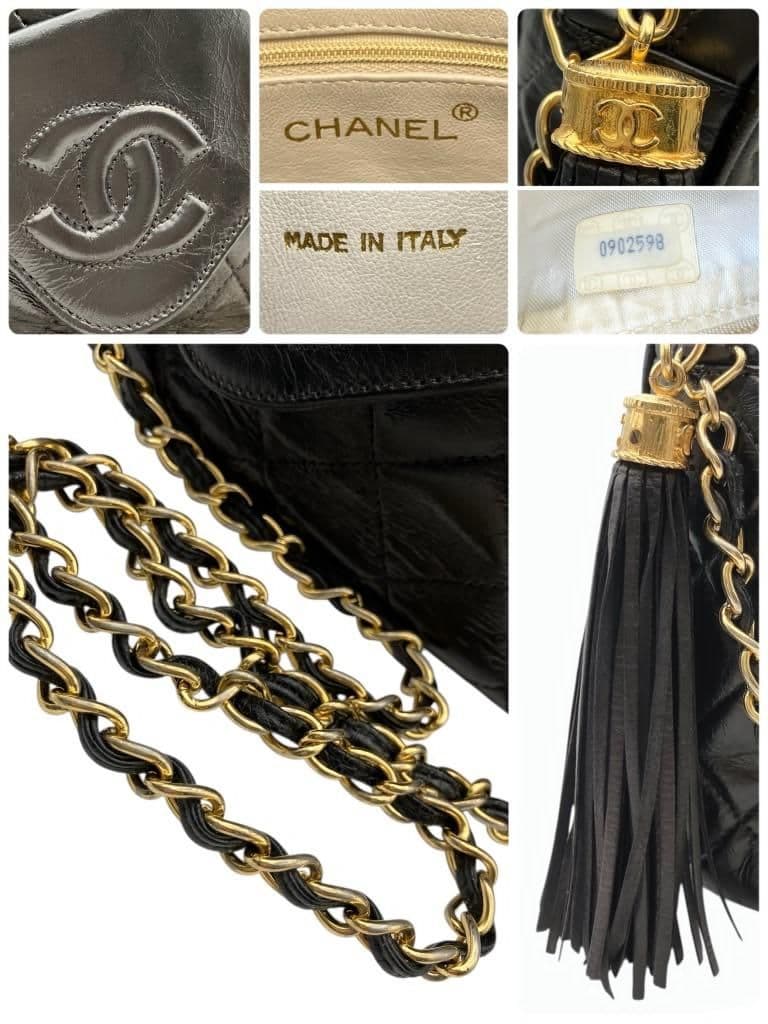 美品 CHANEL マトラッセ チェーン ショルダー フリンジ シール有