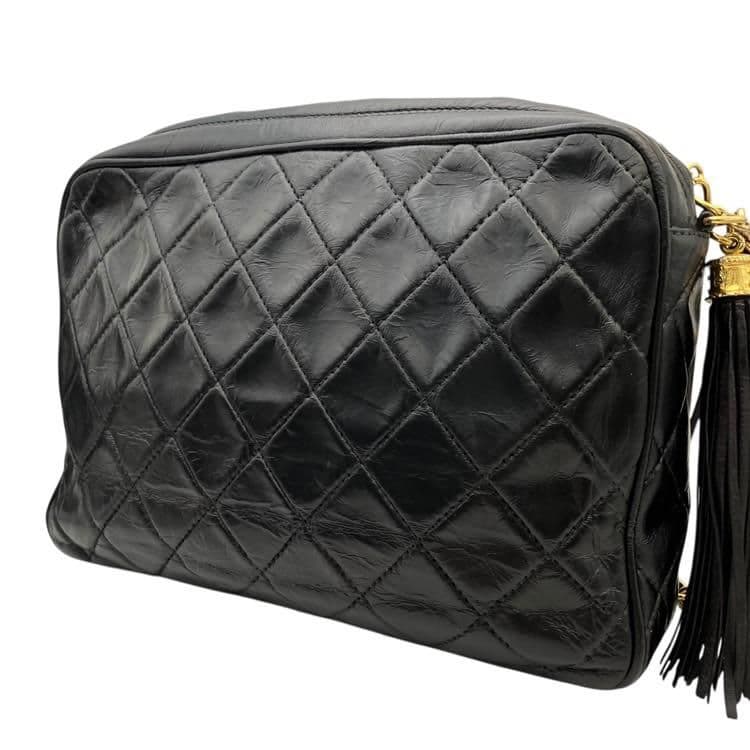 美品 CHANEL マトラッセ チェーン ショルダー フリンジ シール有