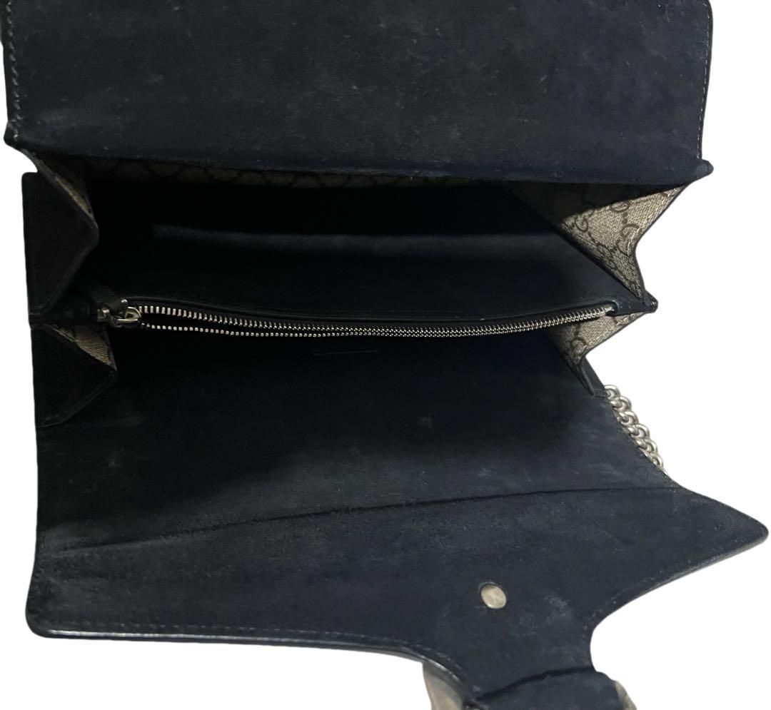 Gucci GGスプリーム ディオニュソス チェーンショルダーバッグ